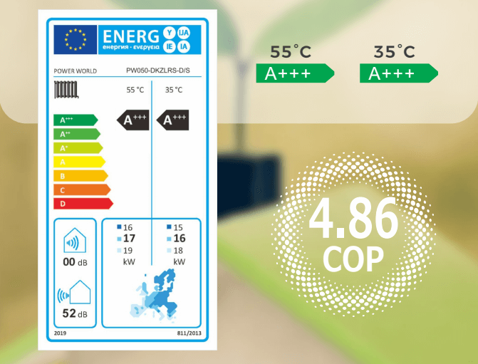 R290 EVI Full Inverter Heat Pump A+++